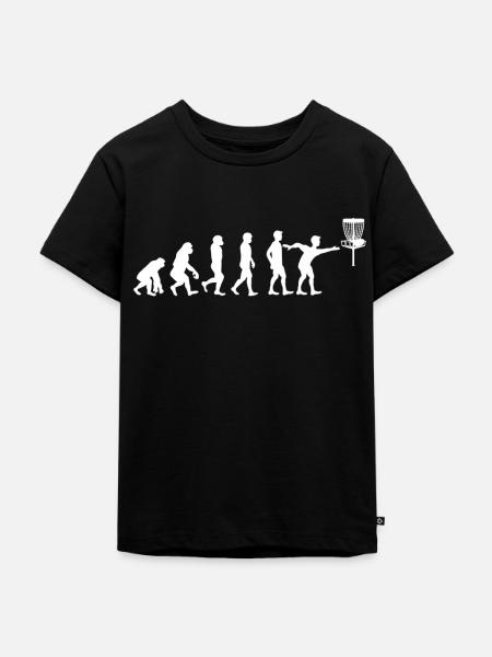 Frisbeegolf spielen - Kinder Premium Bio T-Shirt - Schwarz