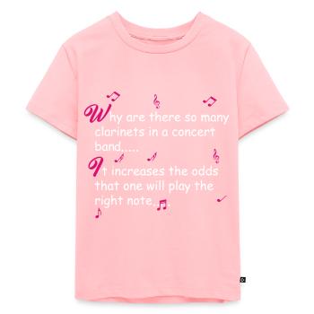 Clarinet joke clarinet gift - Kids Premium Organic T-Shirt - rose - Front - AI Model Kid Female (0cm)