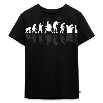 Gamer Evolution Gamer Evolution Gaming - Premium økologisk T-shirt til børn - sort - Foran - Mikhail (115cm)