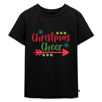 Weihnachtsbeifall - Weihnachtsgeschenk - Kinder Premium Bio T-Shirt - Schwarz - Vorne - Mikhail (115cm)