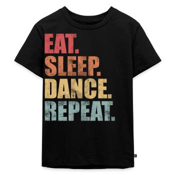 Tanzen Tanz Tänzer Tänzerin Geschenk - Kinder Premium Bio T-Shirt - Schwarz - Vorne - Mikhail (115cm)
