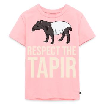Tapir cheval bébé tapirus malais - T-shirt Premium bio Enfant - rose - Devant - AI Model Kid Female (0cm)