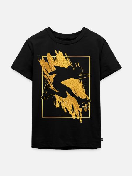 Inline Skater Rollerblading Rollschuhe - Kinder Premium Bio T-Shirt - Schwarz