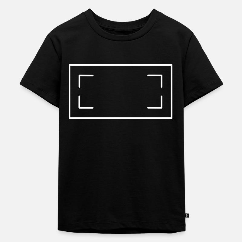 Sterne Deko Ecken Linie Deine Deko - Kinder Premium Bio T-Shirt - Schwarz