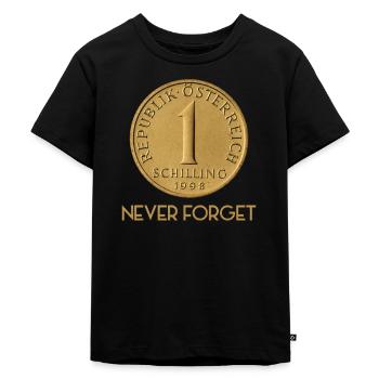 Austria Schilling Never Forget Patriot - Kids Premium Organic T-Shirt - black - Front - Mikhail (115cm)