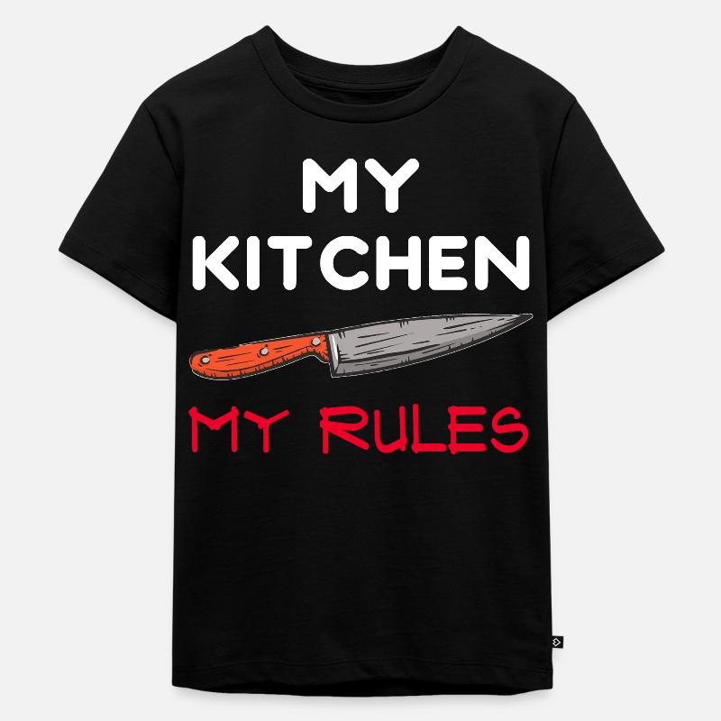 Kochen - Koch - Küche - Chef - Kinder Premium Bio T-Shirt - Schwarz