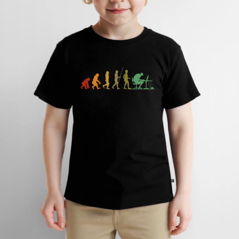 Computer Evolution Computerfreak Programmierer Kinder Premium Bio T-Shirt