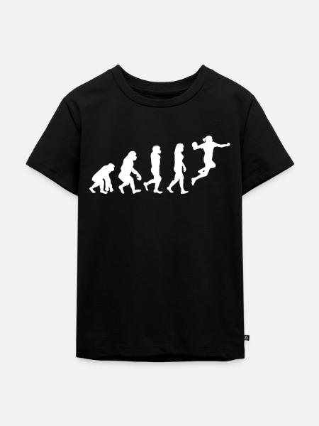 Handballerin - Kinder Premium Bio T-Shirt - Schwarz
