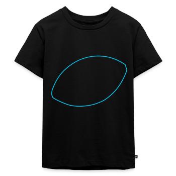 Football - Kinder Premium Bio T-Shirt - Schwarz - Vorne - Mikhail (115cm)