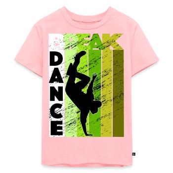 Breakdancing B-Boy breakdancer - Kids Premium Organic T-Shirt - rose - Front - AI Model Kid Female (0cm)