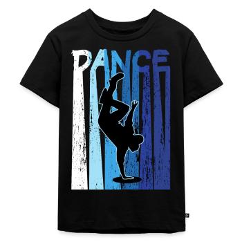 Breakdance B-Boy Dancer - Kids Premium Organic T-Shirt - black - Front - Mikhail (115cm)