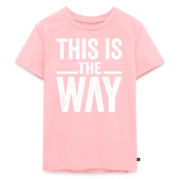 This Is The Way Blanc - T-shirt Premium bio Enfant - rose - Devant - AI Model Kid Female (0cm)