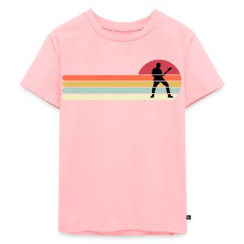 Funny Guitar Shirt, Retro Vintage Guitar Gift for - Kids Premium Organic T-Shirt - rose - Front - AI Model Kid Female (0cm)