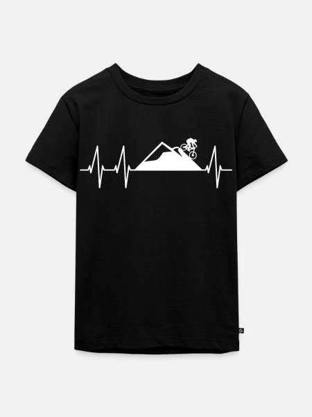 Downhill - Kinder Premium Bio T-Shirt - Schwarz