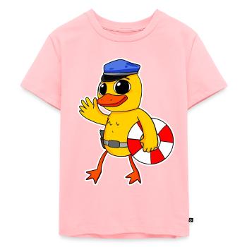 lifeguard police chick - Kids Premium Organic T-Shirt - rose - Front - AI Model Kid Female (0cm)