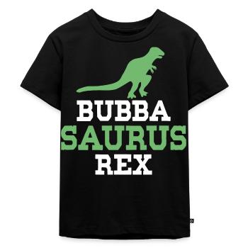 Bubba Saurus Rex - Kinder Premium Bio T-Shirt - Schwarz - Vorne - Mikhail (115cm)
