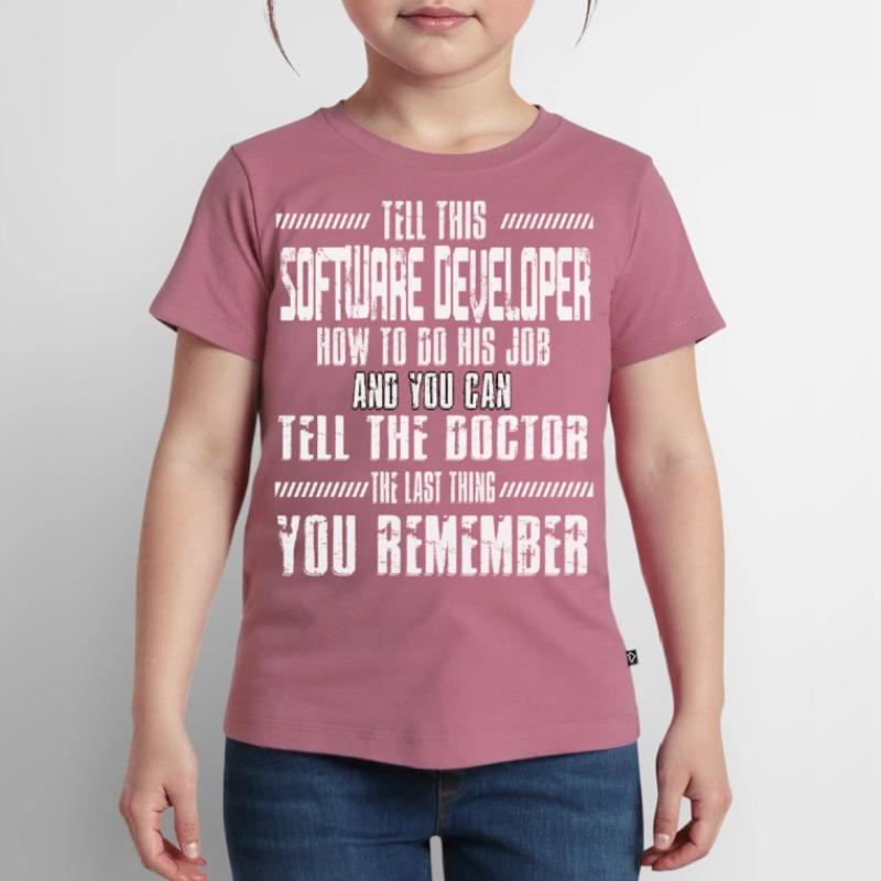 Computer Software Developer Code Programming Kids Premium Organic T-Shirt
