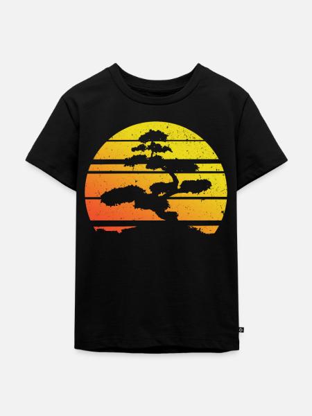 Bonsai - Kinder Premium Bio T-Shirt - Schwarz