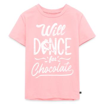 Danser pour le chocolat - T-shirt Premium bio Enfant - rose - Devant - AI Model Kid Female (0cm)