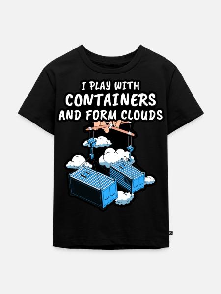 Devops Gag Geschenke - Kinder Premium Bio T-Shirt - Schwarz