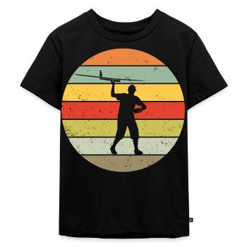 Model Flight Model Maker Airplane Retro Gift - Kids Premium Organic T-Shirt - black - Front - Mikhail (115cm)