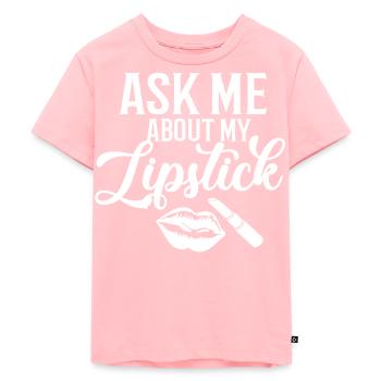 Rouge à lèvres Lèvres Rouges Make up Artiste - T-shirt Premium bio Enfant - rose - Devant - AI Model Kid Female (0cm)