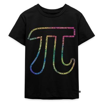 Irrational Number Pi 3.14 Math Colorful - Kids Premium Organic T-Shirt - black - Front - Mikhail (115cm)