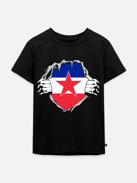 Born in Yugoslavia - Funny Yugoslavia Balkans - Kids Premium Organic T-Shirt - black
