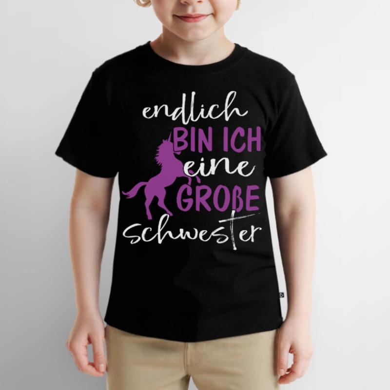 Endlich bin ich eine große Schwester Kinder Premium Bio T-Shirt