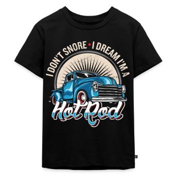 Hot Rod - Ekologisk premium-T-shirt barn - svart - Fram - Mikhail (115cm)