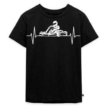 Kart kart karting coup de cœur de la ligne cadeau - T-shirt Premium bio Enfant - noir - Devant - Mikhail (115cm)