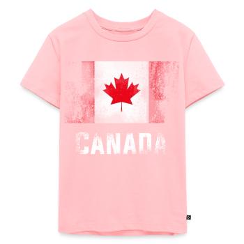 Canada - T-shirt Premium bio Enfant - rose - Devant - AI Model Kid Female (0cm)