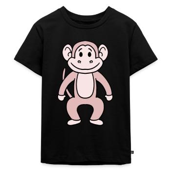 mono - Camiseta ecológica prémium para niños - negro - delante - Mikhail (115cm)