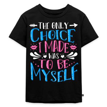 Support Transgenre - T-shirt Premium bio Enfant - noir - Devant - Mikhail (115cm)