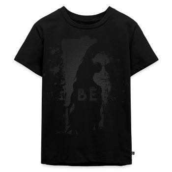 JUST BE SILHOUETTE FEMME PREMIUM DESIGN - T-shirt Premium bio Enfant - noir - Devant - Mikhail (115cm)