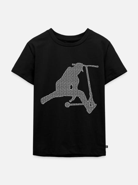 Stunt Scooter - Kinder Premium Bio T-Shirt - Schwarz