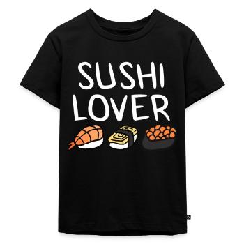 Sushi - Kinder Premium Bio T-Shirt - Schwarz - Vorne - Mikhail (115cm)
