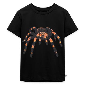 Vogelspinne Spinne Spinnen - Kinder Premium Bio T-Shirt - Schwarz - Vorne - Mikhail (115cm)