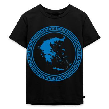 Grèce - T-shirt Premium bio Enfant - noir - Devant - Mikhail (115cm)
