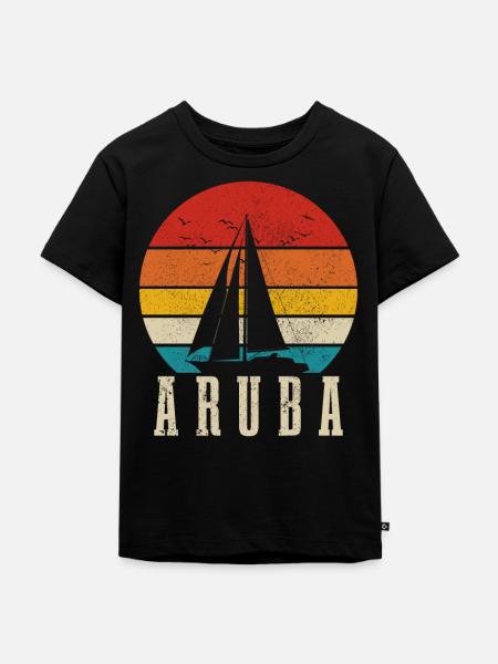 Aruba - Kinder Premium Bio T-Shirt - Schwarz