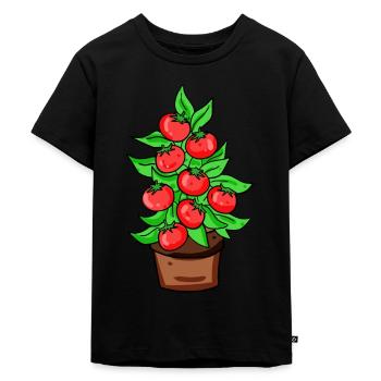 Tomato greenhouse garden gardener - Kids Premium Organic T-Shirt - black - Front - Mikhail (115cm)
