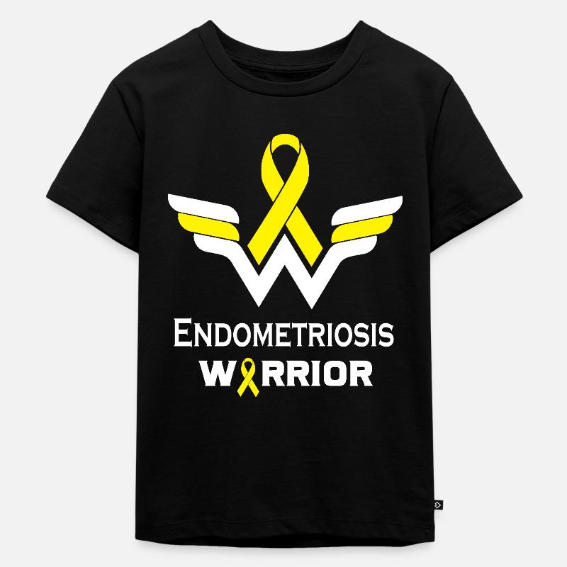 Endométriosis Awareness Warrior Support Survivor - T-shirt Premium bio Enfant - noir