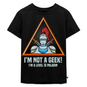 Geek Geek Geek Dungeon jeu de rôle de Geek - T-shirt Premium bio Enfant - noir - Devant - Mikhail (115cm)