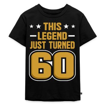 60e anniversaire 60 ans cadeau - T-shirt Premium bio Enfant - noir - Devant - Mikhail (115cm)