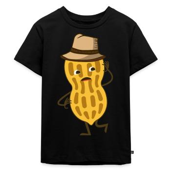Erdnuss Lustig - Kinder Premium Bio T-Shirt - Schwarz - Vorne - Mikhail (115cm)