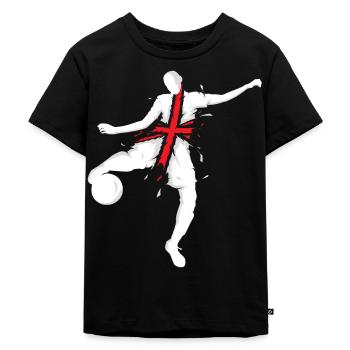 England football jersey flag Lions - Kids Premium Organic T-Shirt - black - Front - Mikhail (115cm)