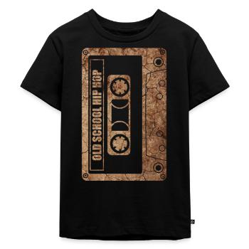 Old School Hip Hop Rap Kassette Geschenk - Kinder Premium Bio T-Shirt - Schwarz - Vorne - Mikhail (115cm)