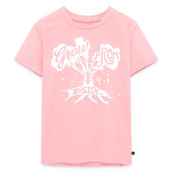 Motivation Self-confidence - Kids Premium Organic T-Shirt - rose - Front - AI Model Kid Female (0cm)