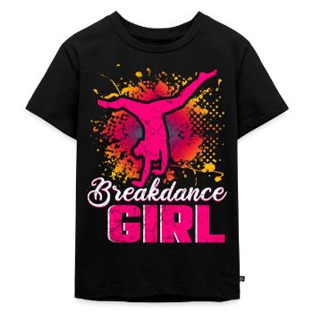 Tanz Tanzen Breakdance Mädchen - Kinder Premium Bio T-Shirt - Schwarz - Vorne - Mikhail (115cm)