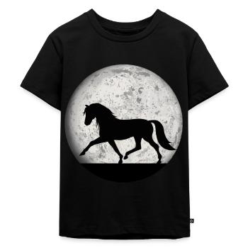 Pferde Pferd Reiten Reitsport Mädchen Frauen Shirt - T-shirt Premium bio Enfant - noir - Devant - Mikhail (115cm)